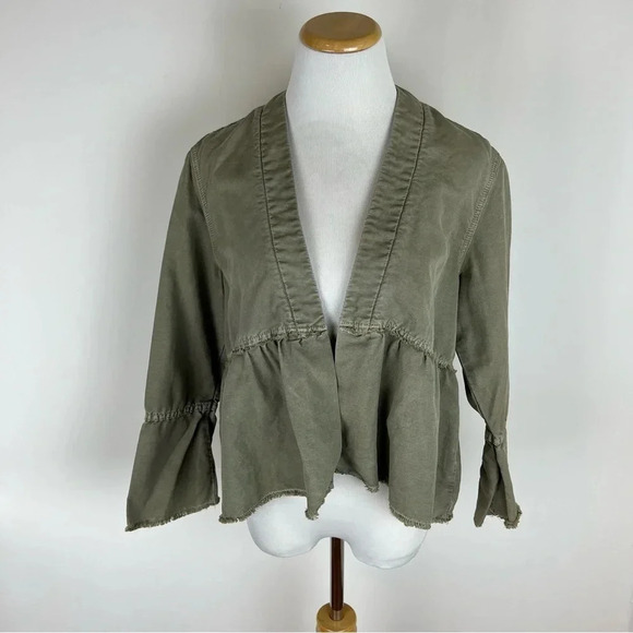 Anthropologie Amo Olive Green Utility Jacket - Picture 2 of 4